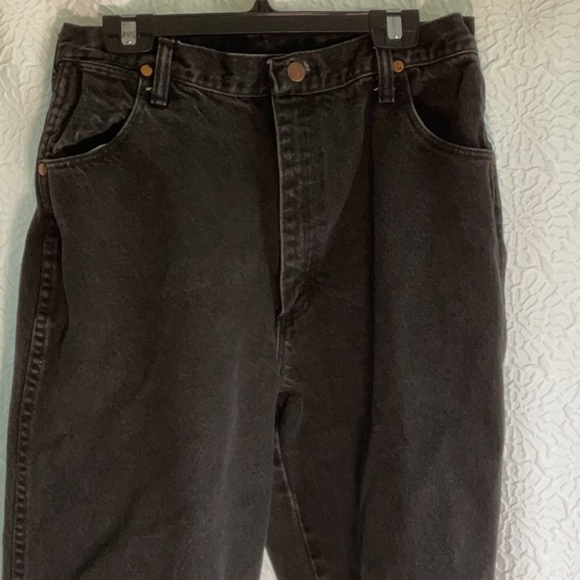Wrangler Black Straight Jeans 90’s USA made vintage - Picture 5 of 7